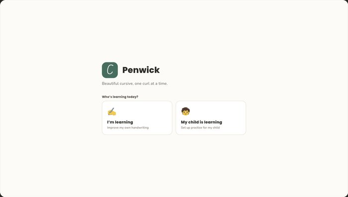 Choosing who is learning today on an iPad